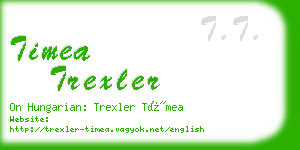 timea trexler business card